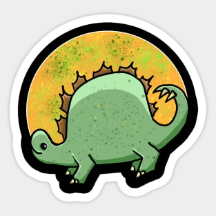 Dinosaur Stegosaur Dino Cartoon Sticker